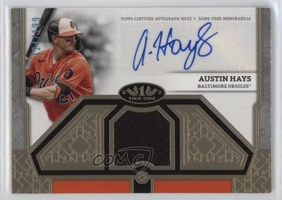 2024 Topps Tier One Tier One Relics 124/199 Austin Hays #T1AR-AH Auto 11xg