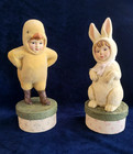 Pair of Vintage Bethany Lowe Kids in Chick Bunny Costumes Boxes with Tag Signed — photo 10
