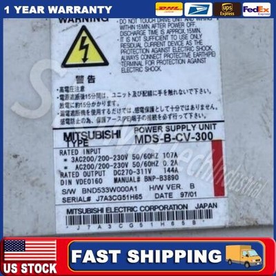 Mitsubishi MDS-B-CV-300 Power Supply Unit Removed From The Working Machine