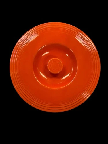 Vintage Fiesta Mixing Bowl Lid #3 Red Fiestaware - WEAR