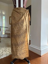 VTG Lauren Ralph Lauren Womens Maxi Tie Wrap Skirt 100 Linen 12 Boho Aztec
