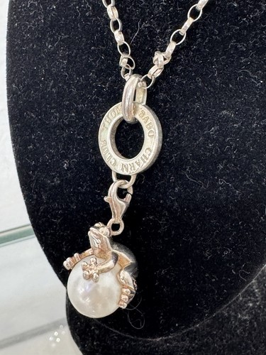Thomas Sabo Kette mit Anhänger, 925er Sterlingsilber, Anhänger Frosch mit Perle - Bild 2 von 4