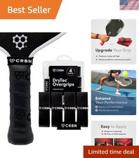 Drytec Overgrips - 4 Pack  Pickleball Paddle Grip Tape - Absorbs Shock  Moi...