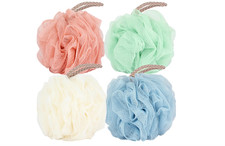 Fu Store Loofah Sponge 60g Shower Loofahs 4 Colors Bath Sponges Mesh Balls....
