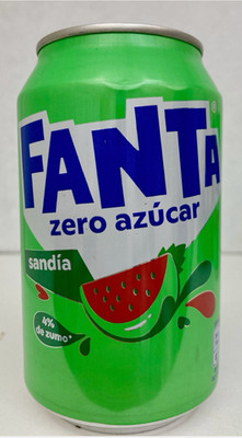 Fanta Watermelon Zero Sugar Soda Can
