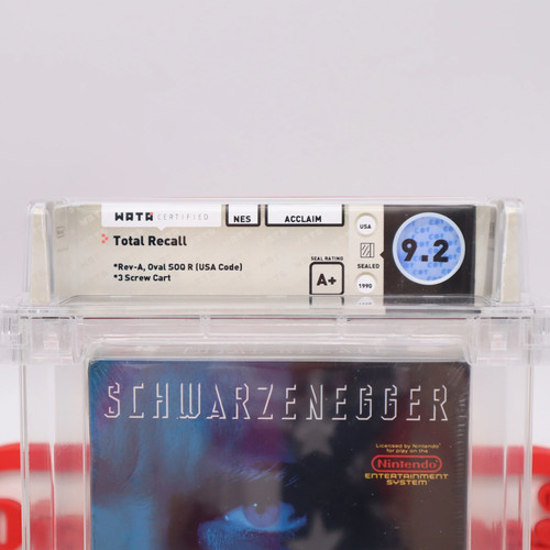 NES Nintendo TOTAL RECALL - WATA GRADED 9.2 A+ NEW & Factory Sealed with H-Seam! - Picture 2 of 10