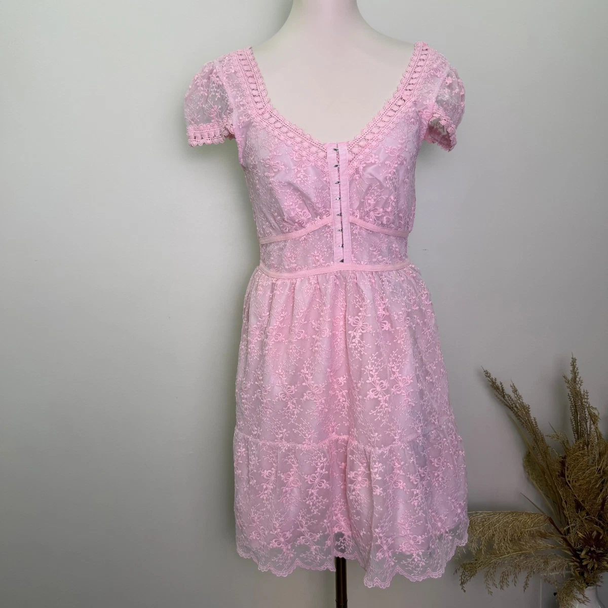 7/13まで Betsey Johnson/オーロラチュールドレス ピンク×水色 Betsey Johnson Embroidered Dresses for Women for sale | eBay
