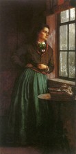 1877 Eatman Johnson Reve Eveille Vintage Art Print Poster Wall Decor Vintage Art
