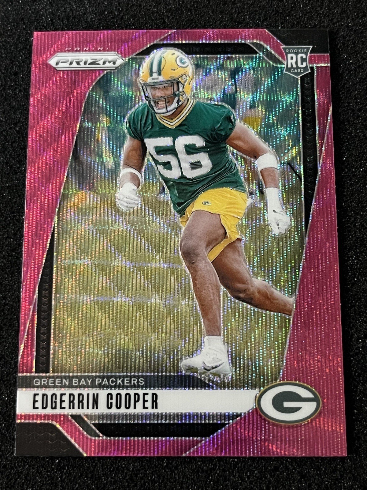 2024 Panini Prizm Edgerrin Cooper Pink Wave Prizm Rookie Packers #331