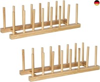 Clke 2 StüCk TellerstäNder, Plate Holder Mit 7 Slots, Tellerhalter Aus 100% K
