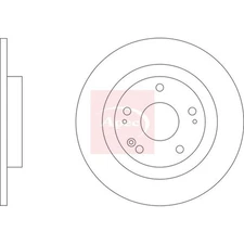 Apec Brake Disc - DSK4144 - Fits Honda - Rear - OE Matching Performance