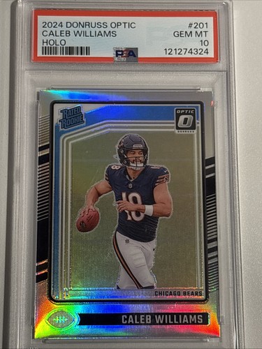 2024 PANINI DONRUSS OPTIC #201 CALEB WILLIAMS HOLO - PSA 10 