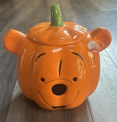 Disney Winnie The Pooh Halloween Jack O Lantern Pumpkin Cookie Jar