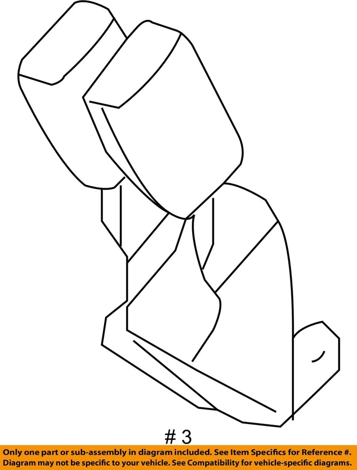 KIT DE CINTURÓN PARA CHEVROLET MALIBU 2006-2008 89024188 - NUEVO OEM 89024188 Foto 3 de 3