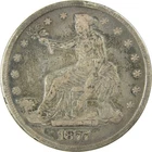 1877 S Trade Silver Dollar VF Very Fine Details $1 Coin SKU:I25783
