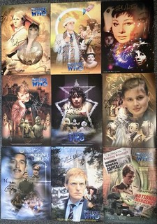 9 x hand signed Doctor Who autographs on limited edition photo prints