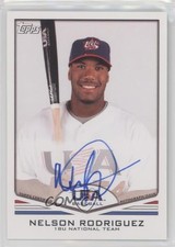 2011 Topps USA Baseball Team Nellie Rodriguez Nelson #USA-A61 Auto n1u
