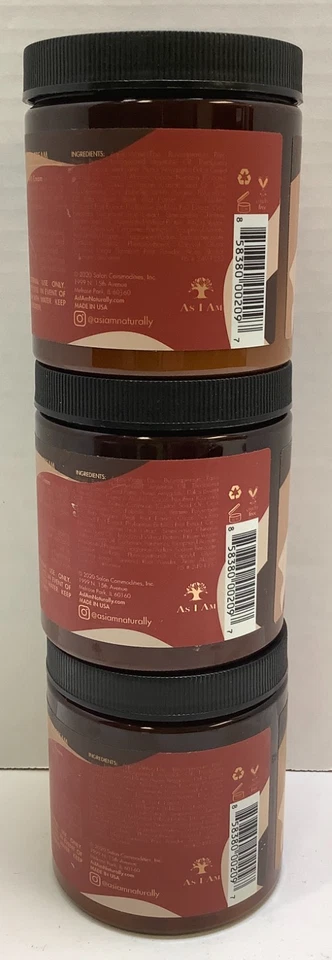 As I Am 经典双黄油面霜,丰富的日常保湿霜,8 盎司,3 包 — 第 4/4 张图片