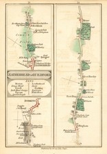 Dorking / Leatherhead—Bookham—Effingham—East Horsley. Cary road map 1790