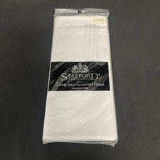 3 Vtg Stafford King Size Handkerchiefs 18.5  x 18.5  - SEALED