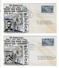 FDC's    # 906-27 , 906-28    --   Chinese Resistance  -- Crosby