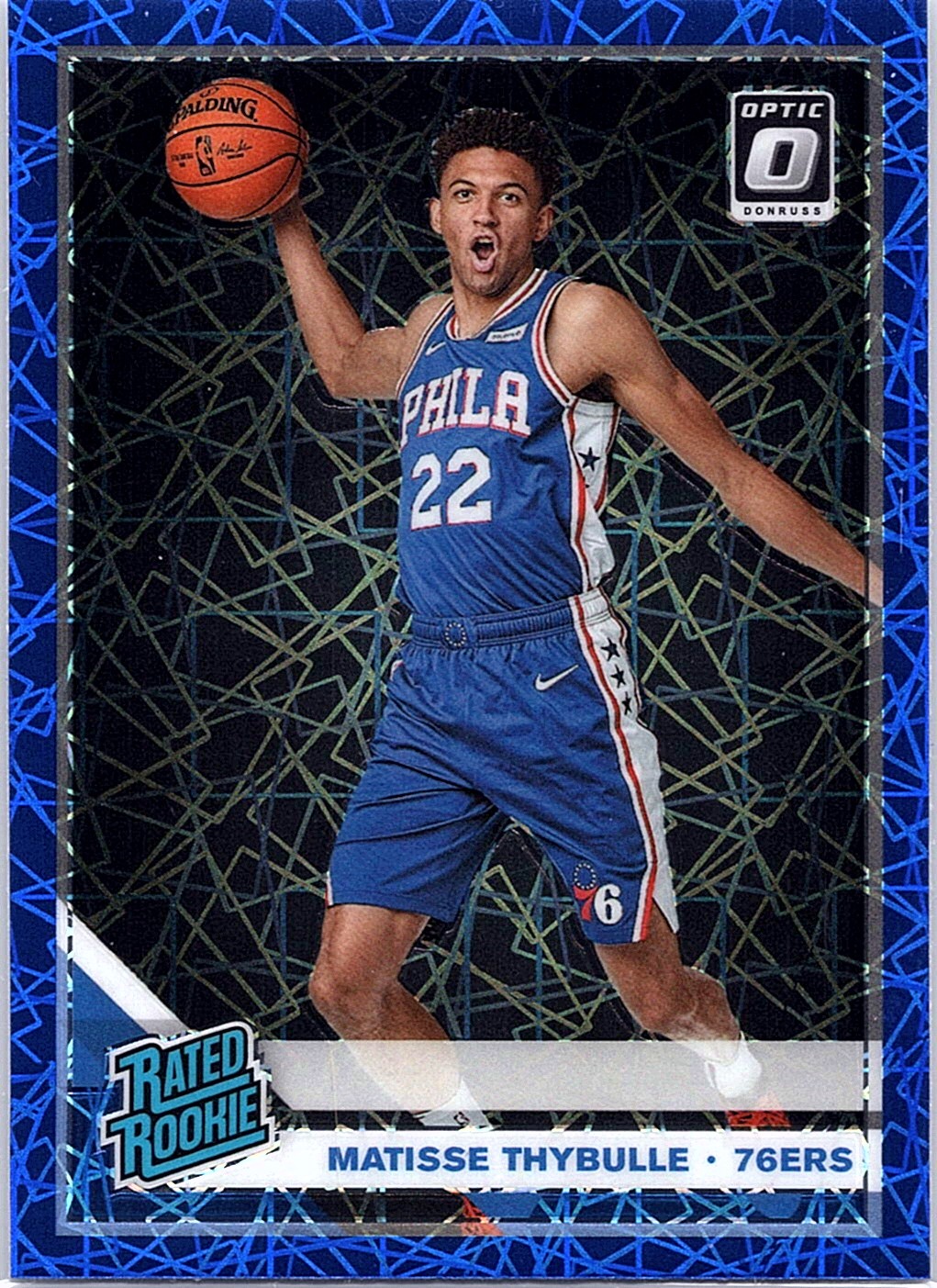 2019-20 Donruss Optic #192 Matisse Thybulle Blue Velocity RC