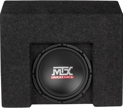 MTX POWERED 10  SUBWOOFER BOX for 2007-2018 CHEVY SILVERADO/GMC SIERRA CREW CAB