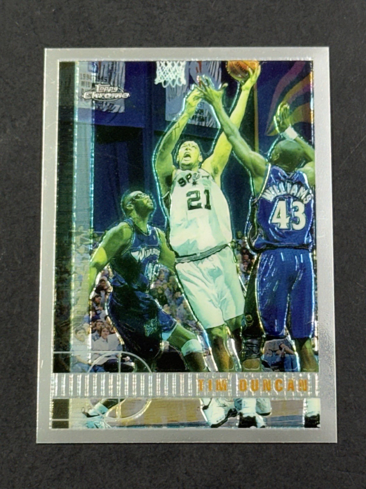 Tim Duncan 1997 Topps Chrome #115 Base Price Guide - Sports Card