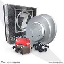 Zimmermann Bremsscheiben + Beläge hinten für AUDI A4 2.0 Tdi Avant S-Line