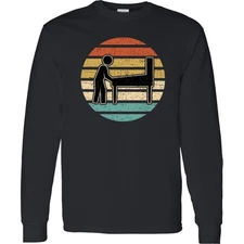 Inktastic Pinball Retro Arcade Game Long Sleeve T-Shirt Vintage Mens Clothing