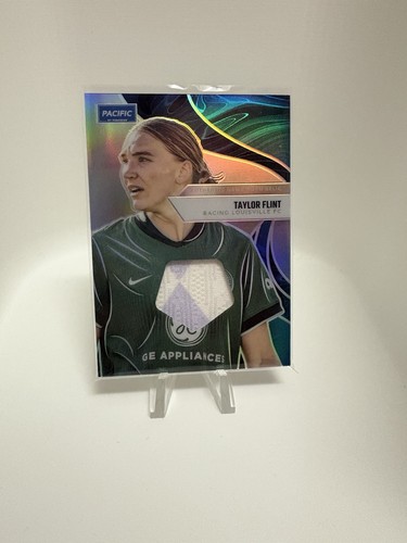 2025 Parkside NWSL Pacific Game Used Jersey Refractor Taylor Flint Sick Patch