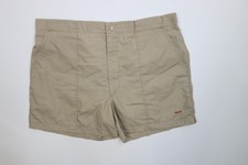 Vtg 70s 80s Streetwear Mens 40 Spell Out Hawaii Above Knee Shorts Beige Khaki
