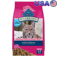 High-Protein Salmon Recipe Natural Dry Cat Food Adult Cats 4lb Grain-Free New