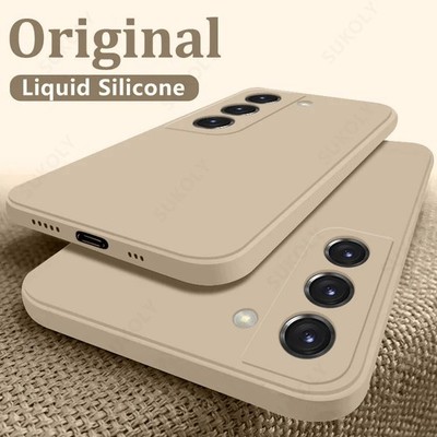 Luxury Liquid Silicone Case For Samsung Galaxy S25 S24 S23 FE S22 Plus A72 Cover