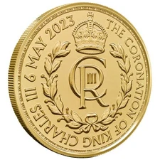 2023 Gold 1/4 oz Royal Mint King Coronation Crown BU