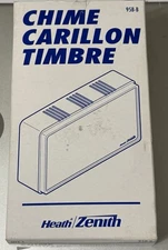 Wired Door Chime Heath Zenith 95B-B White Art Deco Style NIB