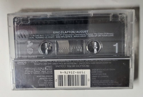 Eric Clapton August Cassette Tape Promo Phil Collins Prod 1986 Warner Bros New ♾ - Picture 3 of 3