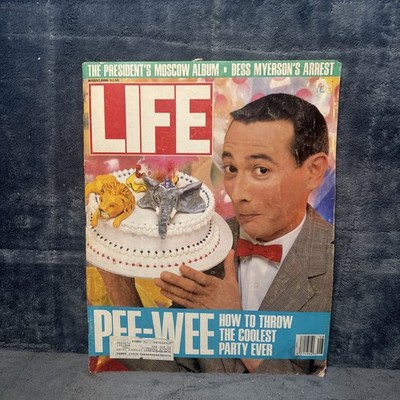 1988 PEE WEE HERMAN August LIFE MAGAZINE Paul REUBENS