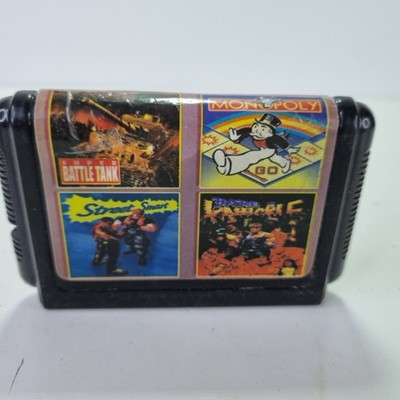Sega Mega Drive 4 in 1 Spiele Cartridge - Nur Cartridge + GRATISVERSAND