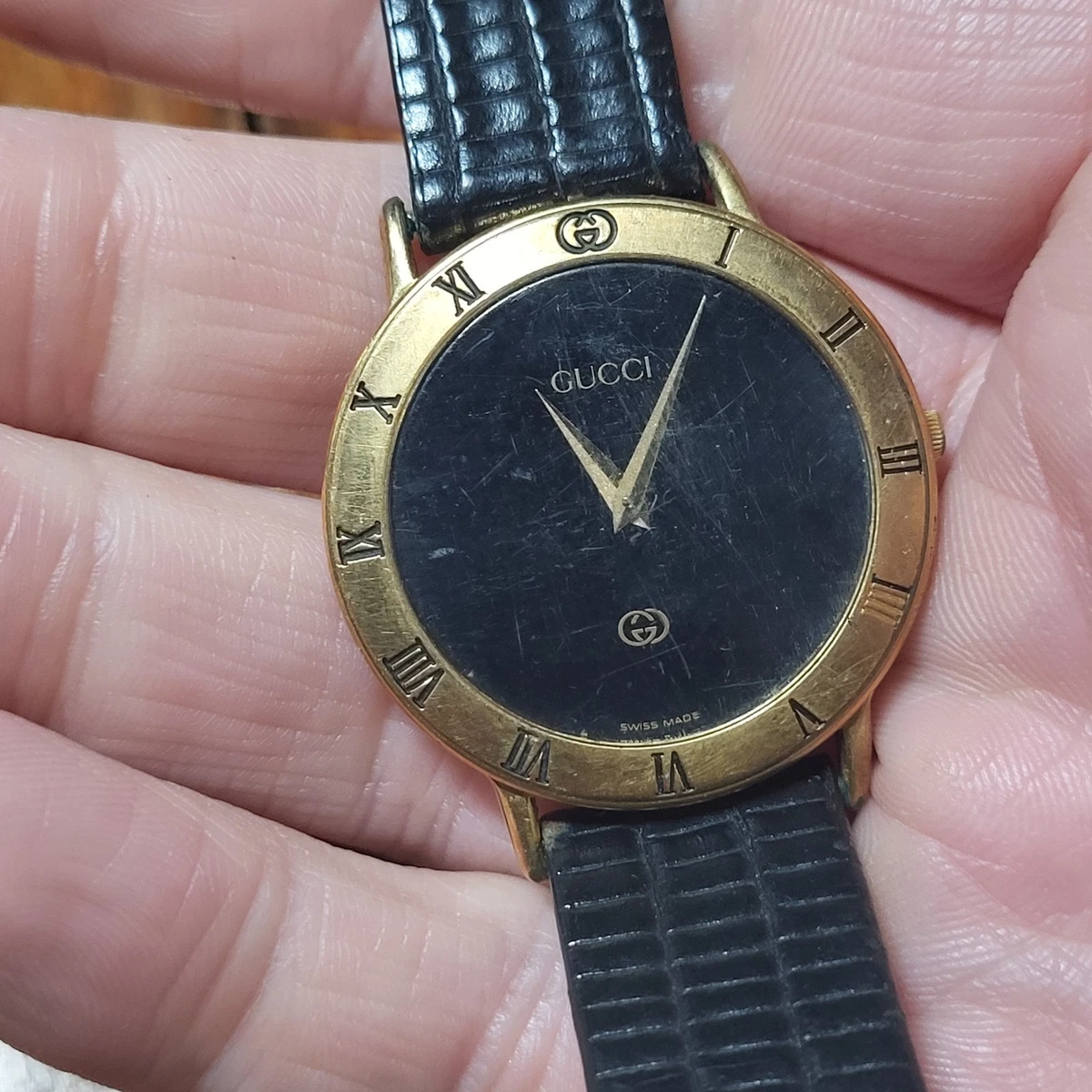 Gucci Gold Wristwatches for Men for sale | eBay