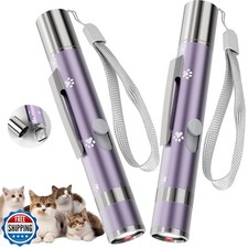 OUMSIS 2 Pack Interactive Red Light Pointer   7 Adjustable Patterns, Recharge