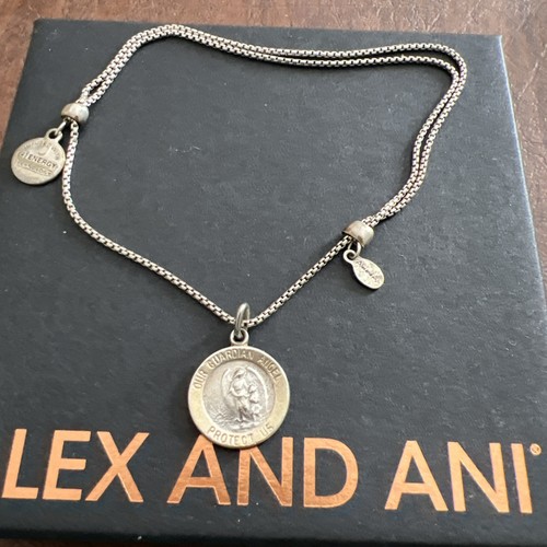Alex und Ani Sterlingsilber Schutzengel Zugkette Armband - Bild 8 von 10