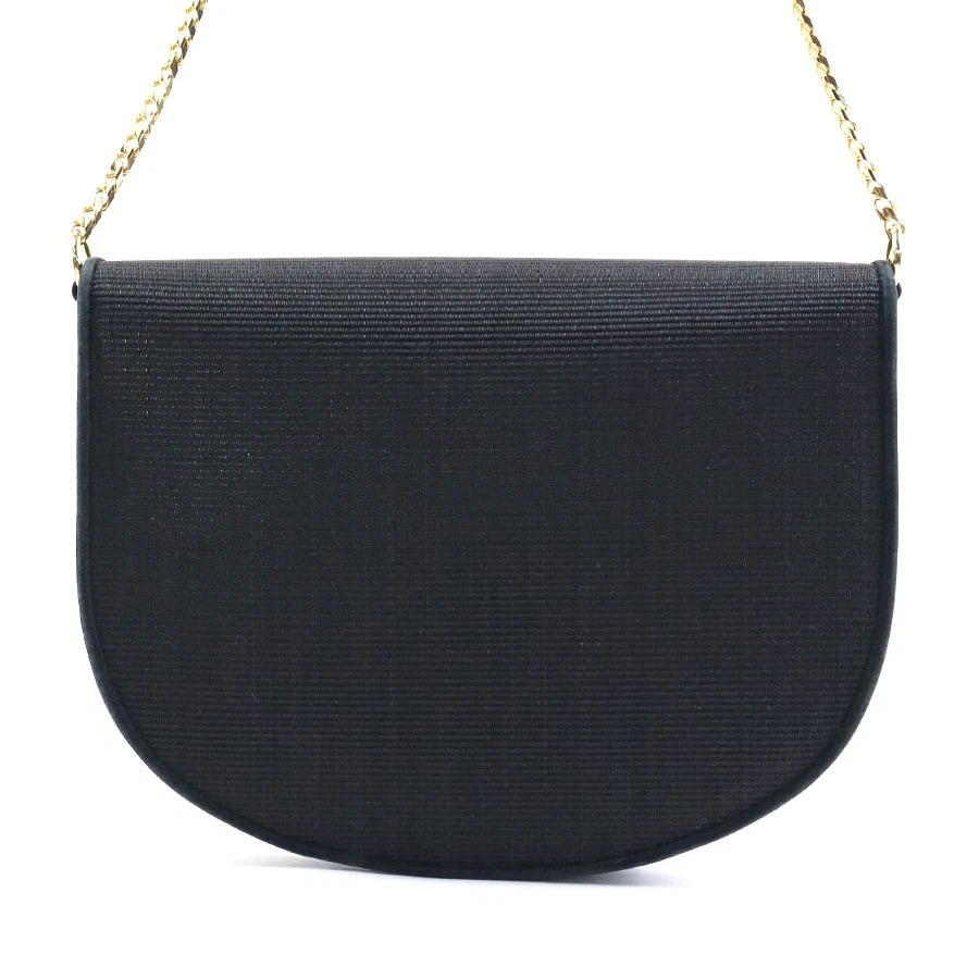 Auténtico bolso de hombro con cadena COMTESSE negro/dorado pelo de caballo/metal - h29893f Foto 3 de 4