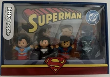 Little People Collector DC Superman Figures Fisher-Price - 4 pc Set Brand New