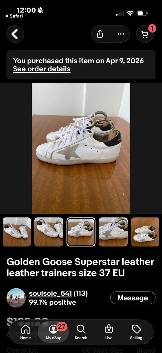 Golden Goose Super-Star Low Black for sale | eBay