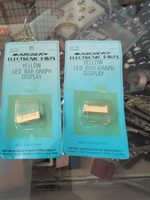 Lot 2Archer 276-082 Radio Shack Yellow LED Bar Graph Display MV53164 Vntg NOS