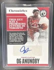OG Anunoby 2017-18 Panini Chronicles #CA-OGA Chronicles Auto /199 Raptors