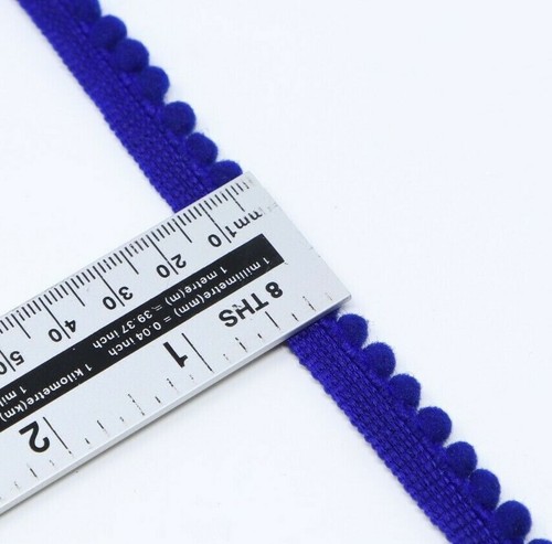FCL Pom Pom 3M 5 MM Mini Pearl Trim Sewing Craft Bobble Fringe Pompom - Picture 64 of 99