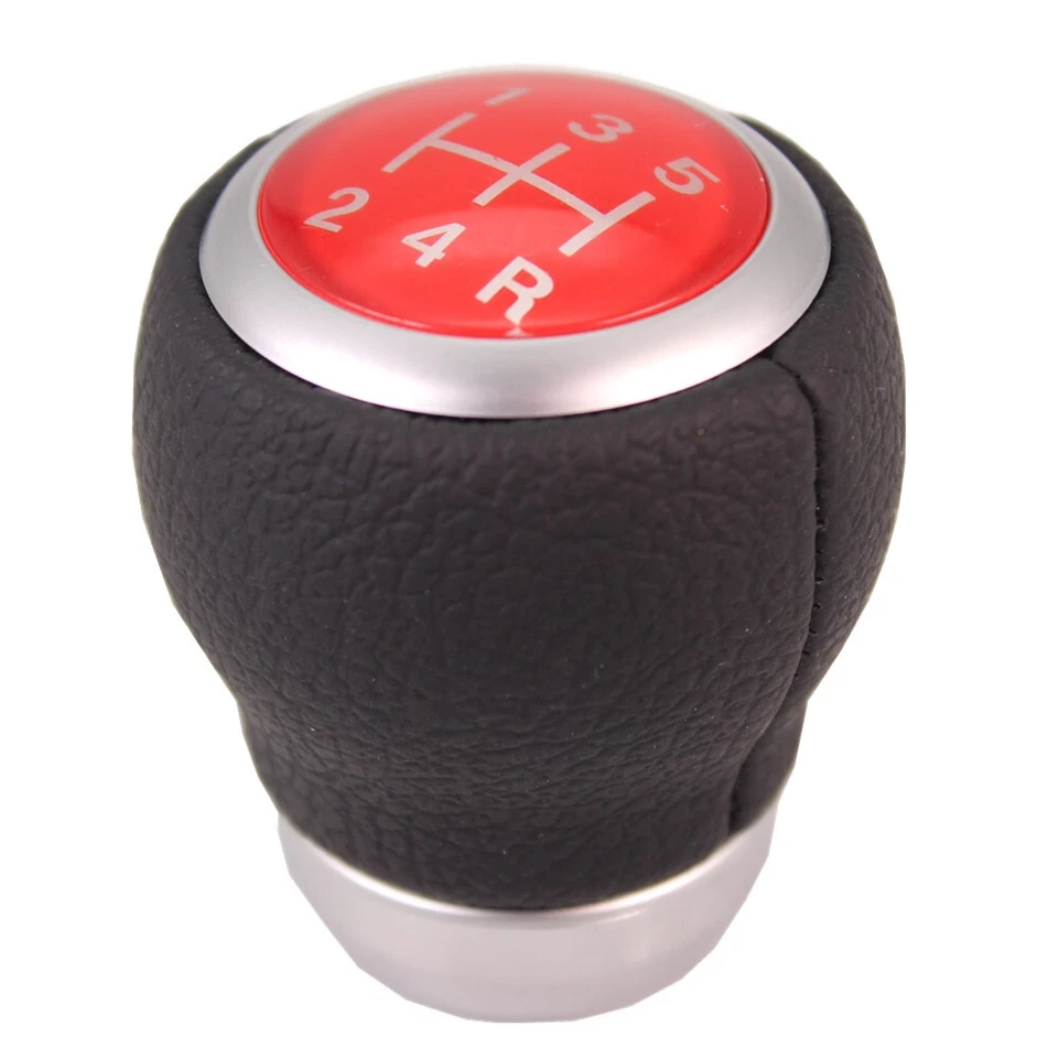 Pomo de cambio de marchas de 5 velocidades para Subaru Impreza WRX STI Outback Forester rojo Foto 3 de 4