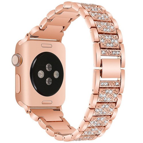 Bling Crystal Diamond Rhinestone Band Wrist Watch Strap For Apple Watch iwatch - Picture 5 of 29